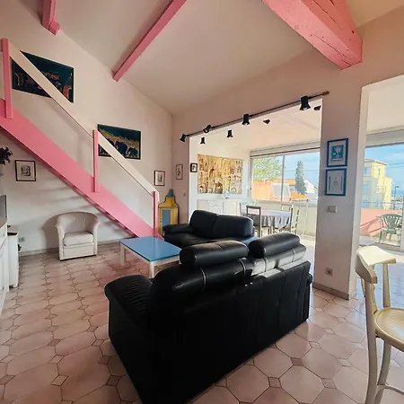 Duplex Lumineux Avec Terrasse, Vue Mer, 6 Couchages A Argeles - Fr-1-309-547 公寓 滨海阿热莱斯