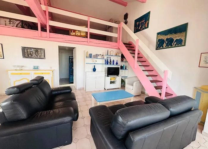 Duplex Lumineux Avec Terrasse, Vue Mer, 6 Couchages A Argeles - Fr-1-309-547 滨海阿热莱斯
